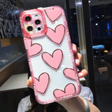 Lkblock Colorful Cute Wave Poin Clear Phone Case For iPhone 13 Pro MAX 12 11 X XS XR 7 8 Plus Fashion Transparent Soft Shockproof Cover