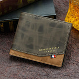 Lkblock Men Wallet Leather Business Foldable Wallet Luxury Billfold Slim Hipster Credit Card Holders Inserts Coin Purses Vintage Walltes