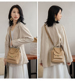 Lkblock women shoulder bags Korean style Metal Buckle clip Ladies Handbags PU Leather lady Sling bag female Crossbody Bag purses