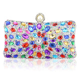 Lkblock New Shoudler Square Shape Women Evening Bag Diamond With Crystal Day Clutch Lady Wallet Party Banquet  Wedding Pouch Purse