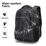 Lkblock New Fashion Water Resistant Business Backpack For Men Travel Notebook Laptop Backpack Bags USB Charger Male Mochila