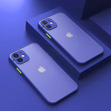 Lkblock Luxury Shockproof Matte Bumper Phone Case For iPhone 11 13 12 Pro Max Mini X XR Xs 8 6 7 Plus Soft Silicone Transparent Cover