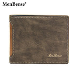 Lkblock Fashion Leather Wallet Men Luxury Slim Coin Purse Business Foldable Wallet Man Card Holder Pocket Clutch Male Handbags Tote Bag