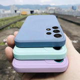 Lkblock Square Candy Silicone Phone Case For Samsung Galaxy A33 A53 A73 5G A13 A03 A52S A02 A02S A12 A22 A32 A52 A72 A82 Slim Soft Cover