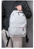 Lkblock Multifunction Waterproof Backpack Men Luxury Student School Bags Notebook Backpacks Casual Pleated 15.6 Inch Laptop Bag For Men