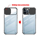 Lkblock Slide Camera Lens Protection Case For iPhone 11 12 13 Mini Pro XS Max X XR 6 6S 7 8 Plus SE2 Transparent Shockproof Bumper Cover