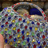Lkblock Wholesale Crystals 10 Colors Red Clutch Purse Messenger Bags Clutches Women Bridal Evening Clutch Bag Wedding Party Handbags