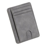 Lkblock Rfid Minimalist Men Wallet Small PU Leather Credit Card Holder Clip Black Male Mini Slim Case Coin Purse BID251 PM49