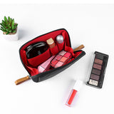 Lkblock Simple Solid Color Cosmetic Bag for Women 2022 New Makeup Bag Pouch Toiletry Bag Waterproof Make Up Purses Case Hot Dropshipping