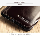 Lkblock For Drop Shippping Classic Style Wallet Genuine Leather Men Wallets Short Male Purse Card Holder Wallet Men Fashion