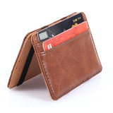 Lkblock Fashion Men Slim Wallet Male Ultra thin Short Men Magic Wallet Money Cash Card Holder Purse
