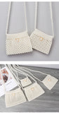 Lkblock Handmade beaded dumplings pearl bag woven Korean version of the small pockets shoulder diagonal phone  female clutch coin purse