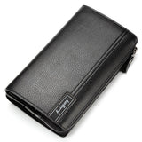 Lkblock Men Clutch Bag Large Capacity Men Wallets Cell Phone Pocket Passcard Pocket High Quality Multifunction Wallet For Men