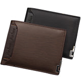 Lkblock New Men's Wallet Leather Bifold Wallet Slim Fashion Credit Card/ID Holders And Inserts Coin Purses Luxury Business Wallet