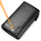 Lkblock Men Clutch Bag Large Capacity Men Wallets Cell Phone Pocket Passcard Pocket High Quality Multifunction Wallet For Men