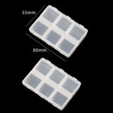 Lkblock Practical jewelry storage Adjustable Plastic Compartment Storage Box Jewelry Earring Bin Case Container Storage Boxes