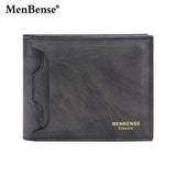 Lkblock Fashion Leather Wallet Men Luxury Slim Coin Purse Business Foldable Wallet Man Card Holder Pocket Clutch Male Handbags Tote Bag