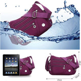 Lkblock New Casual Crossbody Shoulder Bag Women Bag Nylon Waterproof Messenger Bags For Lady Handbags High Quality Multifunctional