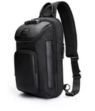 Lkblock Large Capacity Men Oxford Waterproof Multifunction Crossbody Bag Shoulder Bags Messenger Sling Chest Bag Travel for Male