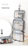 Lkblock Portable Travel Storage Bag for Women Cosmetic Toiletry Underwear Organizer Bag Waterproof Large Makeup Suitcase Make Up Bags