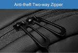 Lkblock Waterproof Crossbody Bags Anti-theft Shoulder Men's Back Pack Male USB Charging Summer Short Travel Chest Bag Pack