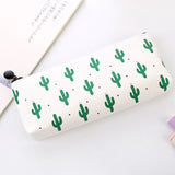 Lkblock Cute Kawaii Canvas Pencil Case High Capacity Pen Bags Cute Letter Pencil Bags For Girls Gift School Supplies Korean Stationery