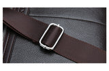 Lkblock Men's Business Briefcases PU Leather Shoulder Messenger Bags Travel Handbag Totes For Macbook 13.3 14 15.4 inch Male Laptop Bag