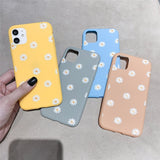 Lkblock Ottwn Colorful Daisy Flowers Phone Case For iPhone 14 Pro Max 11 12 13 Pro Max X XR XS Max 7 8 6 6s 14 Plus Soft TPU Back Cover