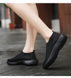 Lkblock Women Vulcanized Shoes High Quality Women Sneakers Slip On Flats Shoes Women Loafers Plus Size 42 Walking Flat