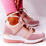 Lkblock Brand Design New Women Casual Shoes Height Increasing Sport Wedge Shoes Air Cushion Comfortable Sneakers Zapatos De Mujer