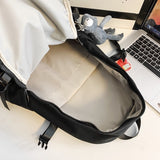 Lkblock Men Travel Bagpack Waterproof Fashion Boys Bookbag Schoolbag High School Nylon Mochila Laptop Women Trendy Rucksack