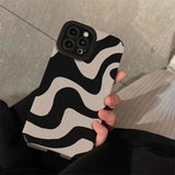 Lkblock New Zebra Stripe Phone Case For iPhone 14 Pro Max 11 12 13 Pro 7 8 Plus X XS Max XR Shockproof Soft Silicone Case Back Cover