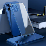 Lkblock Luxury Matte Transparent Shockproof Case for iPhone 11 12 13 Pro Max Mini XR X XS 7 8 Plus SE 2 Silicone Anti Fingerprint Cover