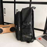 Lkblock Men Travel Bagpack Waterproof Fashion Boys Bookbag Schoolbag High School Nylon Mochila Laptop Women Trendy Rucksack