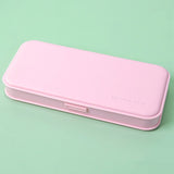 Lkblock Kawaii Macaron Style Pencil Cases High Capacity Pen Boxs Simple Cute Stationery Storage School Office Supplies for Kids Gift