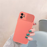 Lkblock Camera Lens Protection Solid Phone Case For iPhone 13 14 11 12 Pro Max Mini X XR XS Max 7 8 14 Plus Candy Color Soft TPU Cover