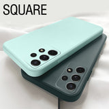 Lkblock Square Candy Silicone Phone Case For Samsung Galaxy A33 A53 A73 5G A13 A03 A52S A02 A02S A12 A22 A32 A52 A72 A82 Slim Soft Cover