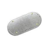 Lkblock 10x22/12x25cm Long Oval Bottom For Knitted  PU Leather Bag Accessories Handmade Bottom With Holes Crochetbag Base Wholesale