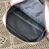Lkblock Korean Style Cute  Backpacks Women Waterproof Nylon Small Shoulder Bags for Teenage Girls Schoolbags Flower Travel Backpack