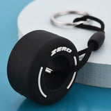 Lkblock Luxury Mini F1 Racing Tire Keychain Car Key Accessories PVC Tyre Pendant Bag Charm Men's Gadgets Gifts For Friends Car Lovers