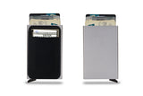 Lkblock Rfid Smart Wallet Card Holder Metal Thin Slim Men Women Wallets Pop Up Minimalist Wallet Small Black Purse Metal Vallet