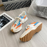 Lkblock Waffle Small Waist Forrest Gump Shoes Daddy Shoes Women's Sneakers New Breathable Mesh Fitness Running Casual Sports Shoes