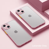 Lkblock Luxury Shockproof Armor Matte Phone Case For iPhone 13 Pro Max 12 11 Pro Max XS Max XR X 8 7 Plus Clear Silicone Bumper Cover