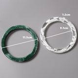 Lkblock Woman Bag Accessory White Green Acrylic Resin Bag Parts Luxury Handcrafted Wristband Women Replacement Bag Handle Circlet