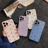 Lkblock Fashion Candy Color Love Heart Phone Case For iPhone 13 Pro Max 14 Pro Max 11 12 Pro X XR XS Max 7 8 14Plus Soft TPU Cover