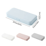 Lkblock Large Capacity Frosted PP Pencil Case Macaron Color Student Stationery Pen Box Office Multifunction Storage Organizer Kits Tool