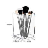Lkblock Acrylic Organizer for Cosmetics Transparent Eyebrow Pencil Brush Holder Makeup Organizer Boxes Brush Containers Storage Box