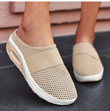 Lkblock Women Shoes Casual Increase Cushion Shoes Women Non-slip Platform Sneakers For Women Breathable Mesh Outdoor Walking Slippers