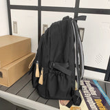 Lkblock Fashion High-capacity Waterproof High School Mochila Travel Girls Bookbag for Boys Schoolbag Men Black Rucksack Laptop