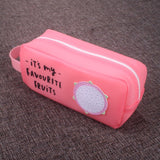 Lkblock silicone pen bag Cute pencil case School stationery Storage bag portable pen case for girls school supplies gifts kawaii pen box